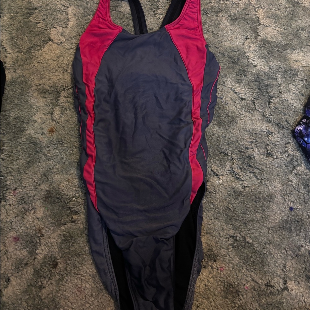 Gray and red Swimsuit